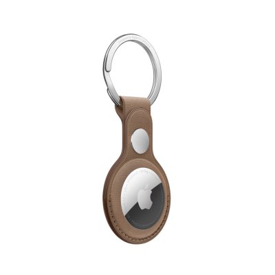 Apple AirTag FineWoven Key Ring - Taupe Apple AirTag FineWoven Key Ring - Taupe