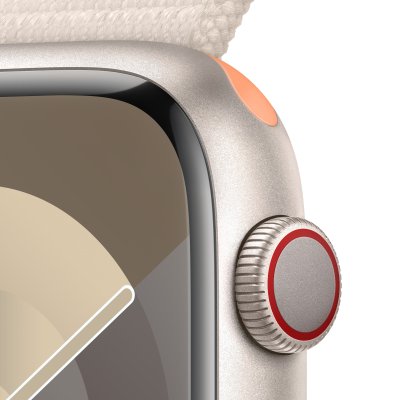 Apple Watch Series 9 with Sport Loop Aluminium Case 45mm Gps + Cellular Starlight