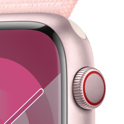 Apple Watch Series 9 with Sport Loop Aluminium Case 45mm Gps + Cellular Pink