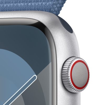Apple Watch Series 9 with Sport Loop Aluminium Case 45mm Gps + Cellular Silver