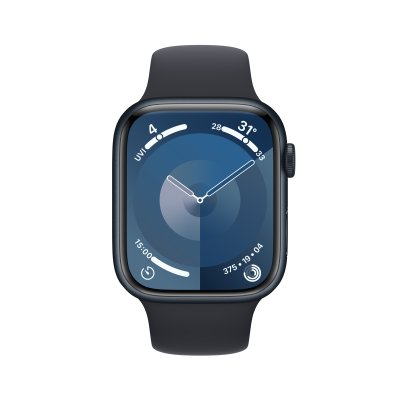 Apple Watch Series 9 with Sport Band Aluminium 45mm GPS + Cellular S/M Midnight
