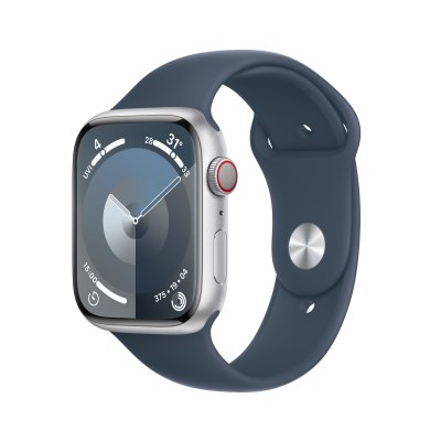 Apple Watch Series 9 with Sport Band Aluminium 41mm GPS M/L Silver