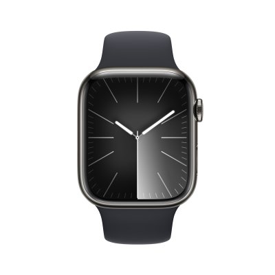 Apple Watch Series 9 with Sport Band Stainless 45mm GPS + Cellular M/L Graphite