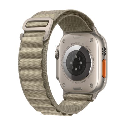 Apple Watch Ultra 2 GPS + Cellular 49mm Titanium Case with Olive Alpine Loop - Small