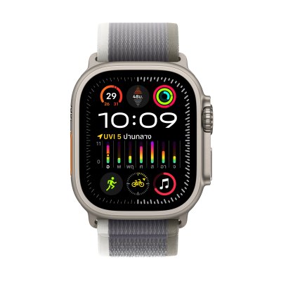Apple Watch Ultra 2 GPS + Cellular 49mm Titanium Case with Blue/Black Trail Loop - M/L
