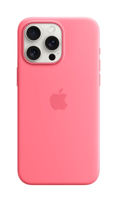Apple iPhone 15 Pro Max Silicone Case with MagSafe - Pink