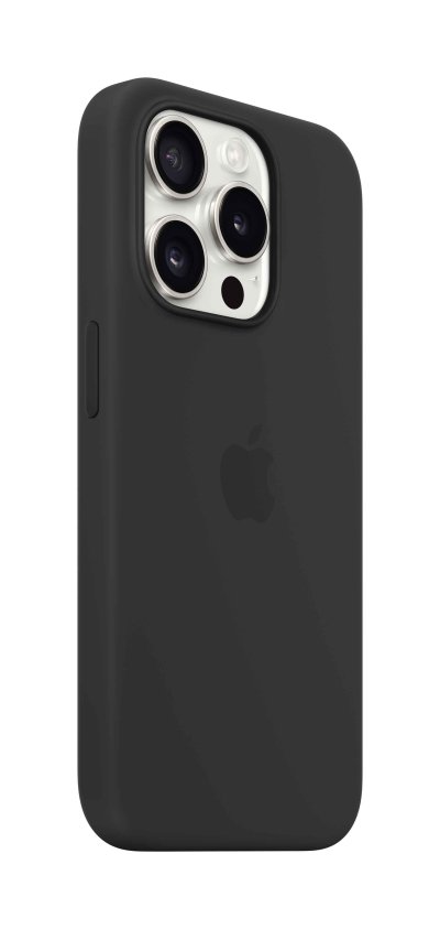Apple iPhone 15 Pro Silicone Case with MagSafe - Black
