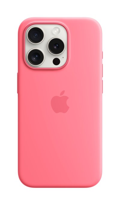 Apple iPhone 15 Pro Silicone Case with MagSafe - Pink