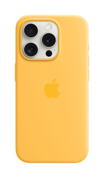 Apple iPhone 15 Pro Silicone Case with MagSafe - Sunshine