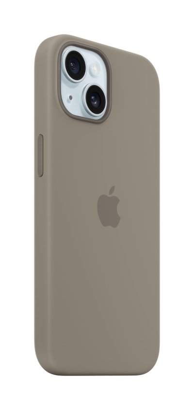 Apple iPhone 15 Plus Silicone Case with MagSafe - Clay
