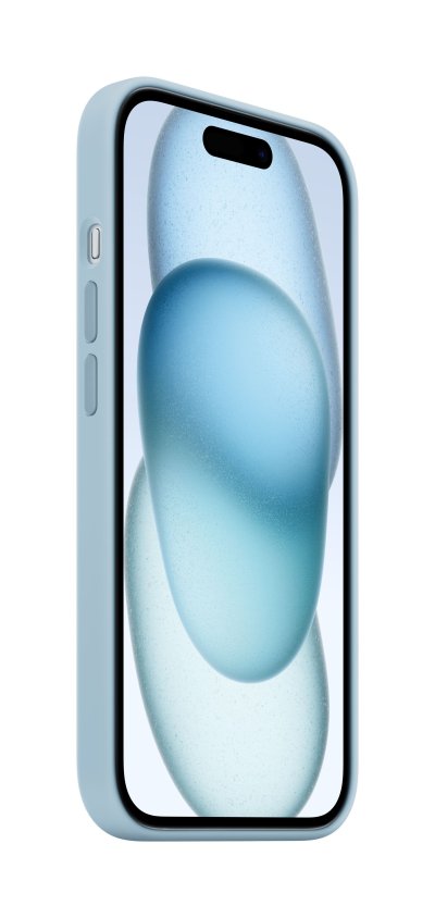 Apple iPhone 15 Silicone Case with MagSafe - Light Blue