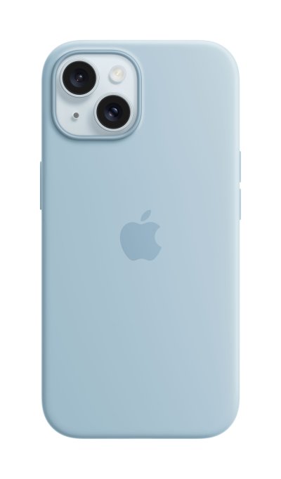 Apple iPhone 15 Silicone Case with MagSafe - Light Blue