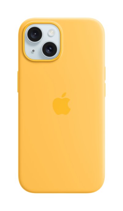 Apple iPhone 15 Silicone Case with MagSafe - Sunshine