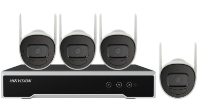ชุดกล้องวงจรปิดไร้สาย Hikvision 4 ตัว รุ่น NK42W0H(D)