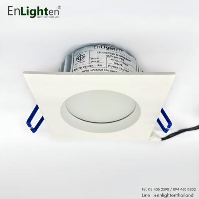 โคมไฟดาวน์ไลท์ LED RECESS DOWNLIGHT SMD 9 วัตต์ 6000K