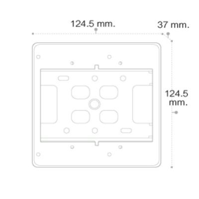 กล่องลอยขอบมน Surface box