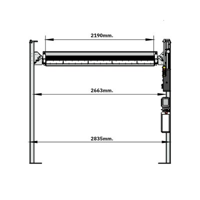 ลิฟท์จอดรถ 4 เสา แบบปลดล็อคไฟฟ้า ALTRA ALP-4536PE
