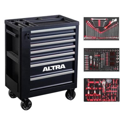 ตู้เครื่องมือรถเข็น ALTRA 7 ชั้น พร้อมเครื่องมือ 198 ชิ้น