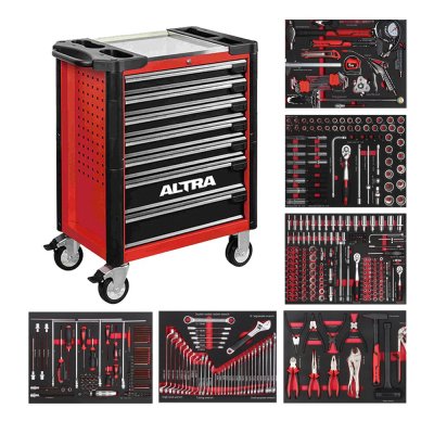 ตู้เครื่องมือรถเข็น ALTRA 7 ชั้น พร้อมเครื่องมือ 387 ชิ้น