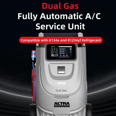 ALTRA X549 เครื่องรีไซเคิลและเติมน้ำยาแอร์รถยนต์ 2 ระบบ R134a R1234yf