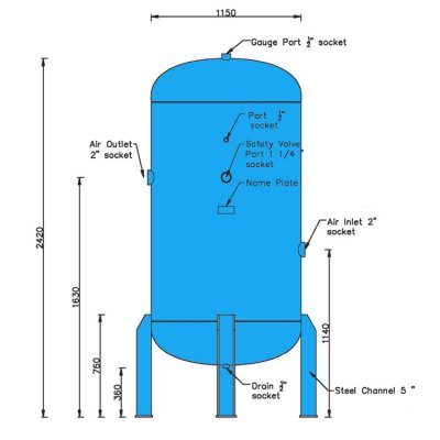 ถังพักลม Air Tank 2000