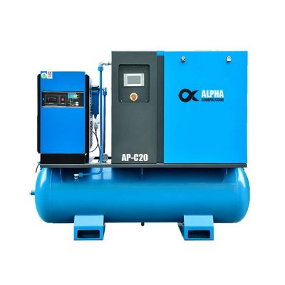 ปั๊มลมสกรูครบชุด 20 แรงม้า ALPHA AP-C20