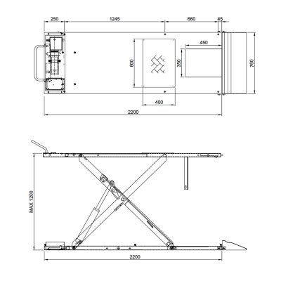 ลิฟท์ยกมอเตอร์ไซค์ไฟฟ้า ALTRA SL-600T