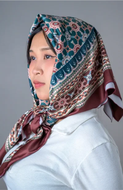 ผ้าคลุมศีรษะลายทวารวดี