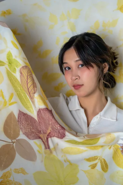 ผ้าคลุมไหล่ Eco - Print Eco Print Shawl