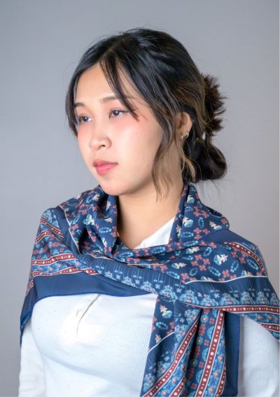 ผ้าคลุมไหล่ลายทวารวดี - Dvaravati-patterned shawl