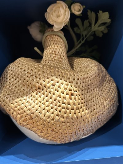 Waterhyacinth ceramic vase