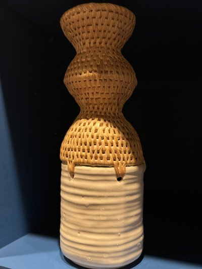 Waterhyacinth ceramic vase