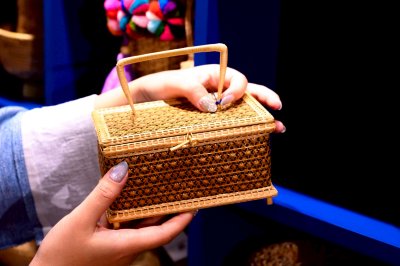 bamboo woven basket