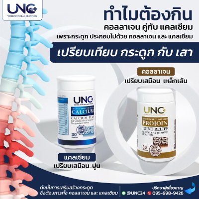 เซตยอดนิยม | UNC Calcium plus (2 กล่อง) + UNC Projoin (2 กล่อง)