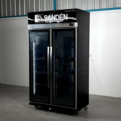 ตู้แช่เย็น 2 ประตู Sanden รุ่น YEM-1105i Premium Plus Black