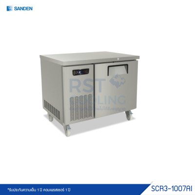 ตู้แช่เย็นเคาน์เตอร์สแตนเลส 1 ประตู Sanden รุ่น SCR3-1007AI