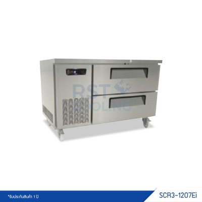 ตู้แช่เย็นเคาน์เตอร์สแตนเลส 2 ลิ้นชัก Sanden รุ่น SCR3-1207Ei