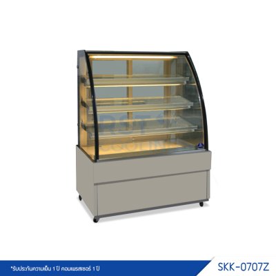 ตู้แช่เค้ก กระจกโค้ง Sanden รุ่น SKK-0707Z ตู้แช่เค้ก กระจกโค้ง Sanden รุ่น SKK-0707Z