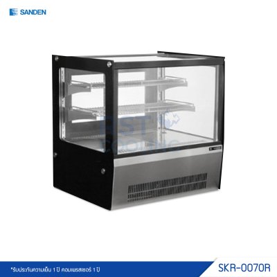 ตู้แช่เค้ก กระจกตรง Sanden รุ่น SKR-0070R
