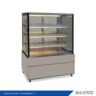 ตู้แช่เค้ก กระจกเหลี่ยม Sanden รุ่น SKS-0707Z