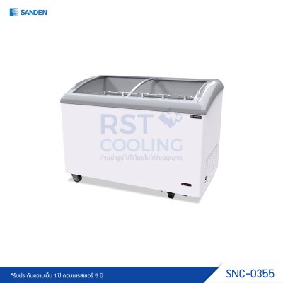 ตู้แช่แข็ง กระจกโค้ง Sanden รุ่น SNC-0355