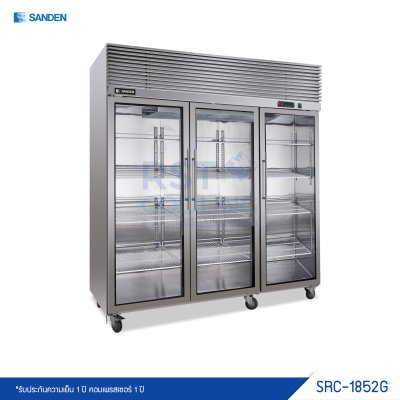 ตู้แช่เย็นสแตนเลส 3 ประตู Sanden รุ่น SRC-1852G