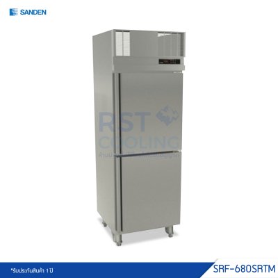 ตู้แช่แข็งสแตนเลส 2 ประตู Sanden รุ่น SRF-680SRTM