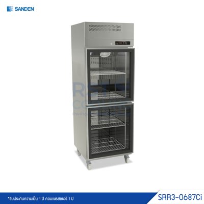 ตู้แช่เย็นอาหารสแตนเลส 2 ประตู Sanden รุ่น SRR3-0687CI