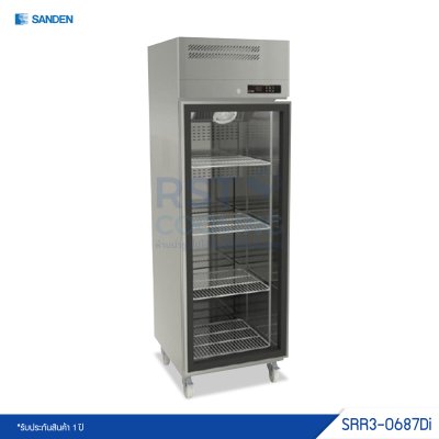 ตู้แช่เย็นสแตนเลส 1 ประตู Sanden รุ่น SRR3-0687Di