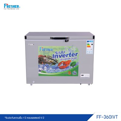 ตู้แช่แข็ง ฝาทึบ 1 ฝา Fresher รุ่น FF-360IVT