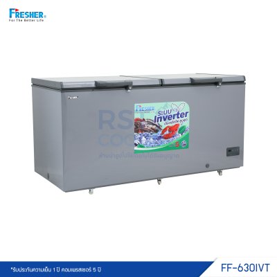 ตู้แช่แข็ง ฝาทึบ 2 ฝา Fresher รุ่น FF-630IVT