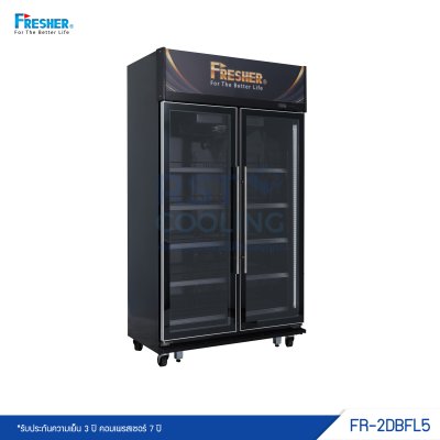 ตู้แช่เครื่องดื่ม 2 ประตู Frameless Fresher รุ่น FR-2DBFL5