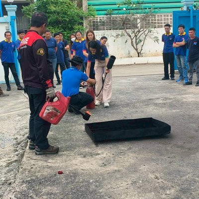 การฝึกอบรมหลักสูตรดับเพลิงและซ้อมอพยพหนีไฟประจำปี 2568