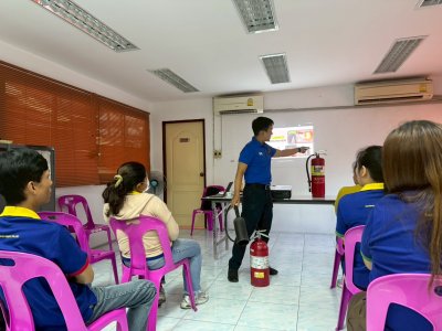 การฝึกอบรมหลักสูตรดับเพลิงและซ้อมอพยพหนีไฟประจำปี 2568